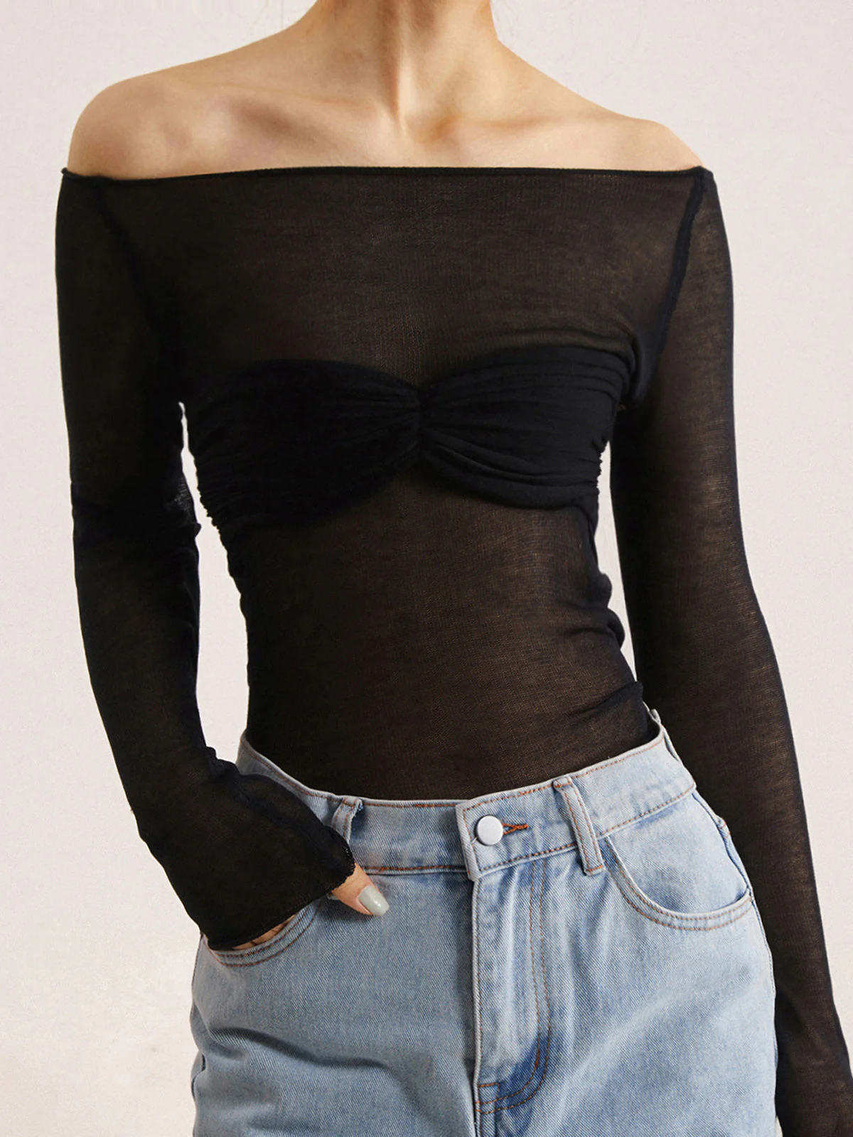 Gloria Mesh Long Sleeve Shirt - Image 4