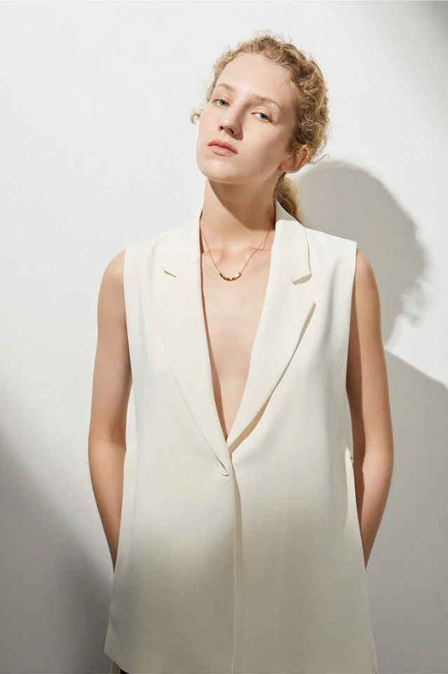 Gold Sugar Cube Necklace - Image 4