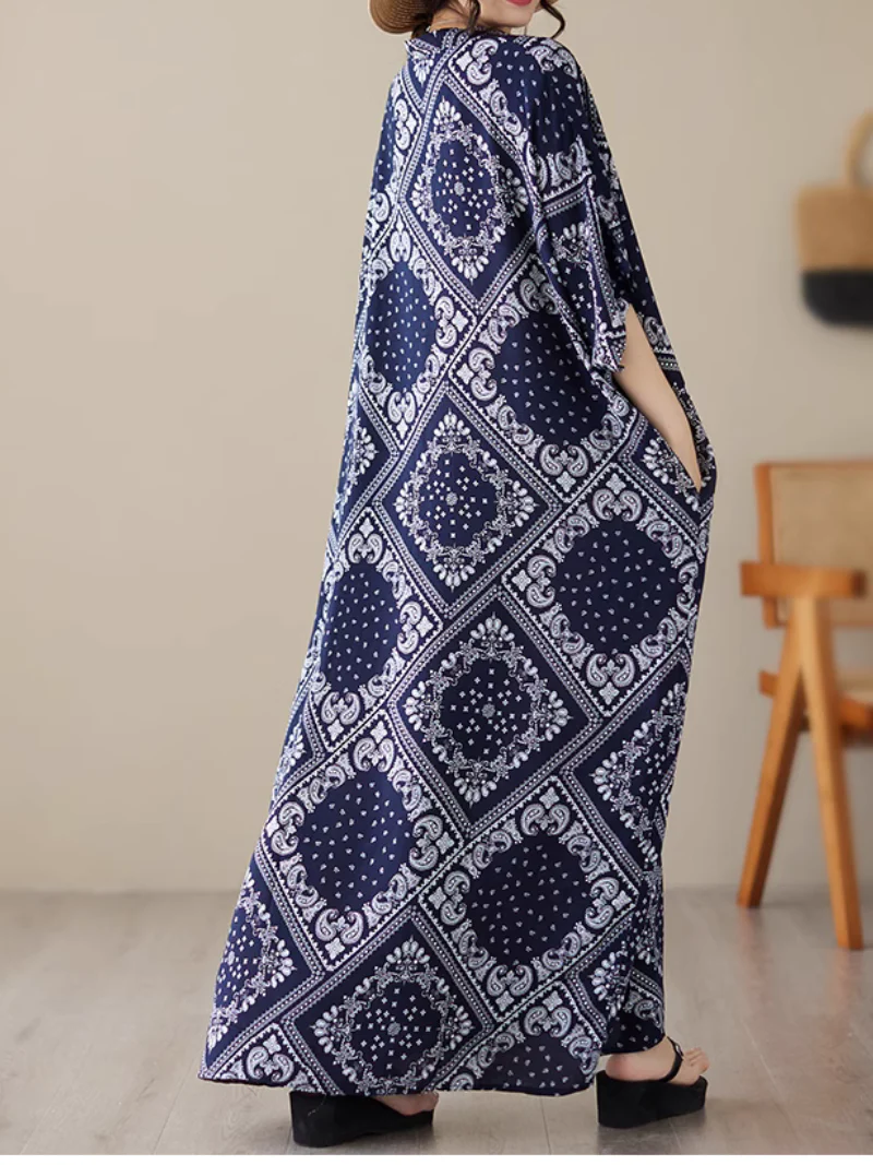 Graceful Glam Beauty Large Size Kaftan Dress - Image 2
