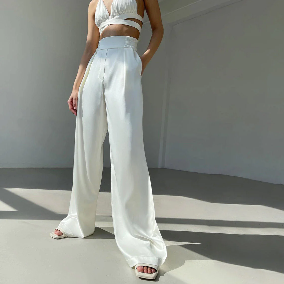 HADE Lace UP TOP PANTS and Blazer SET - Image 14