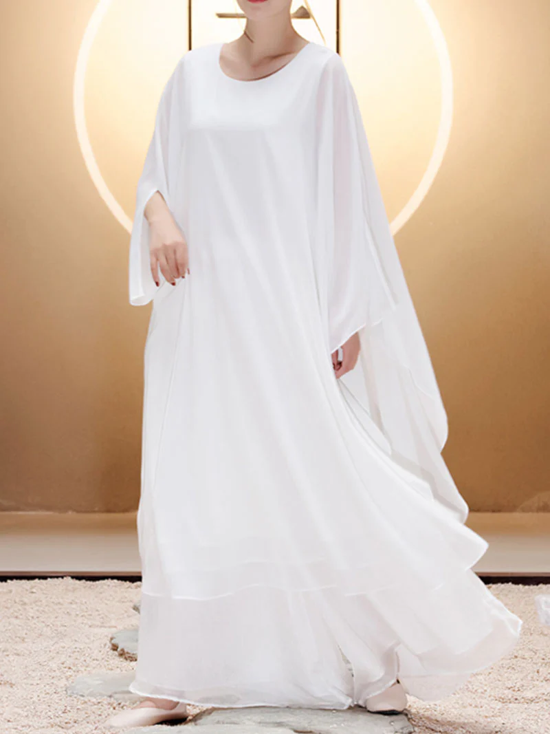 Hanfu Style Elegant White Women Co-ords - Image 3