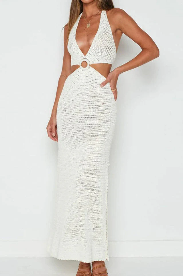 Haven Crochet Maxi Cover Up Dress - Image 5