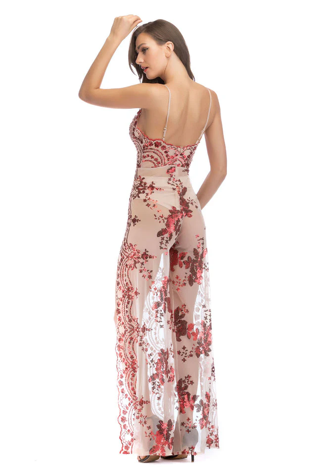 High Slit Backless Boho Cocktail Gown - Image 8