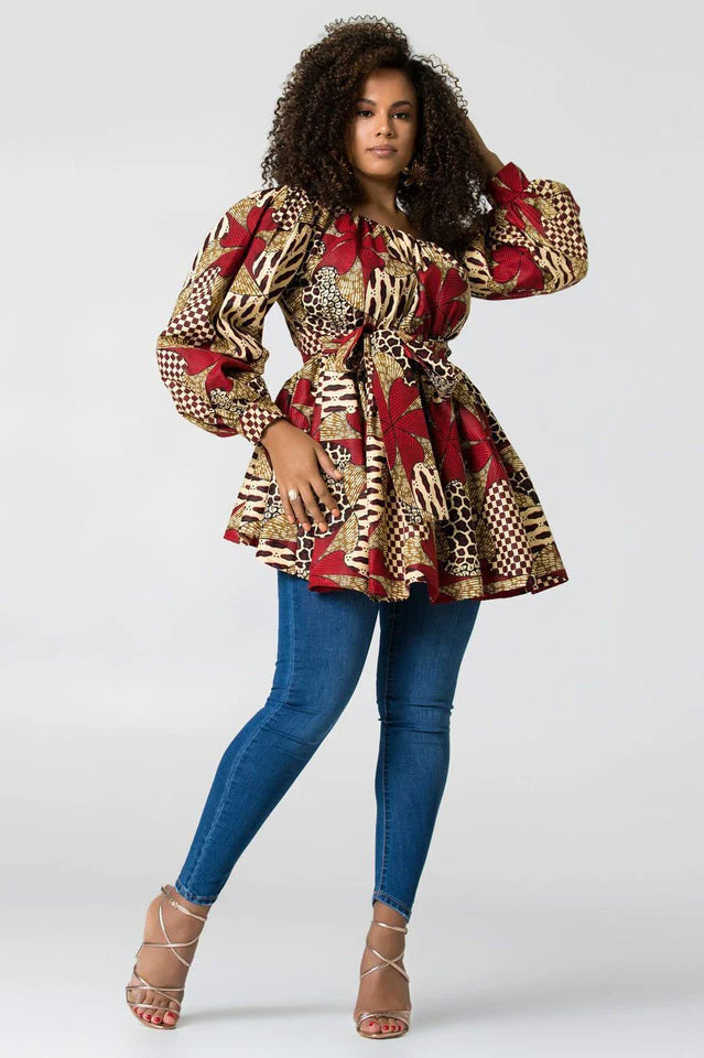 High Waist Boho Print Summer Dress - Image 3