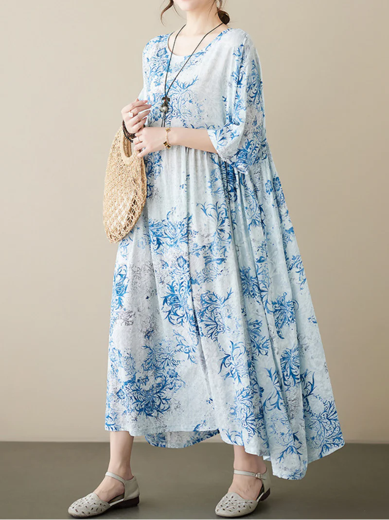 Highest Hopes Cotton Floral Smock Dress - Image 3