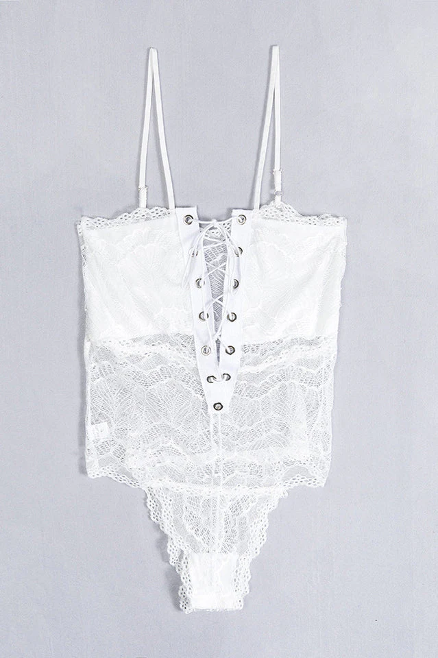 Hollow Out Lace Bodysuit & Lingerie - Image 10