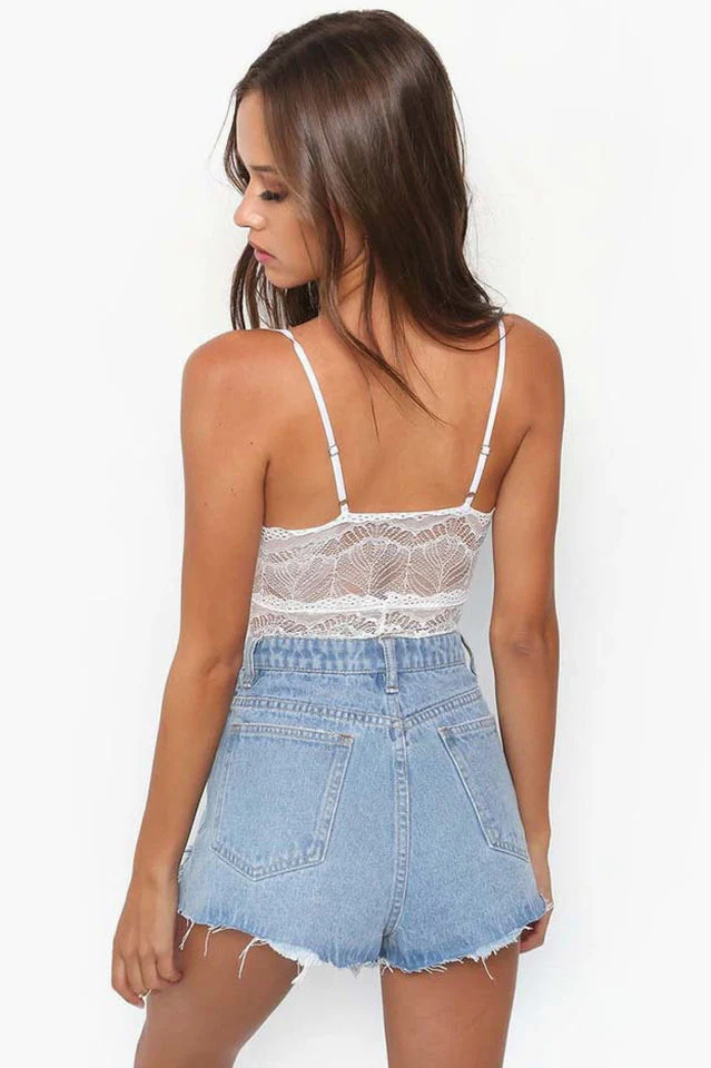 Hollow Out Lace Bodysuit & Lingerie - Image 5
