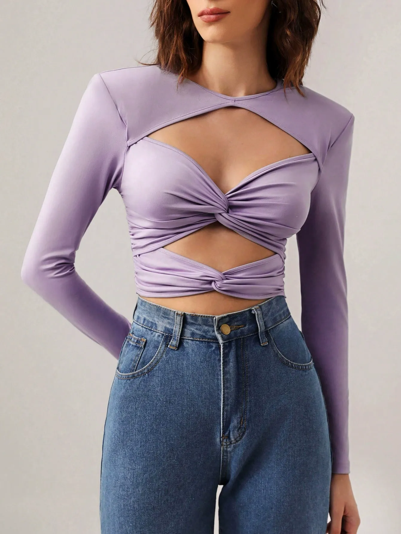 ALLA Cutout Long-Sleeve Top - Image 3