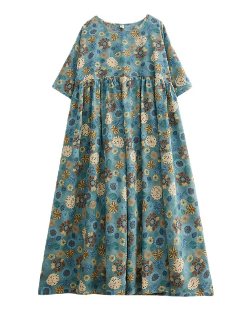 In My Dreams Round Neck Smock Dress - Image 6