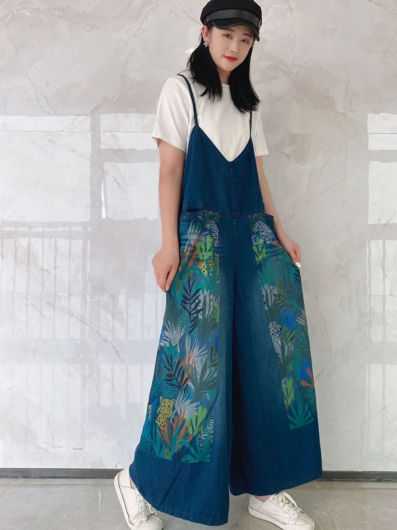 In My Heart Summer Printed Overalls - Image 2