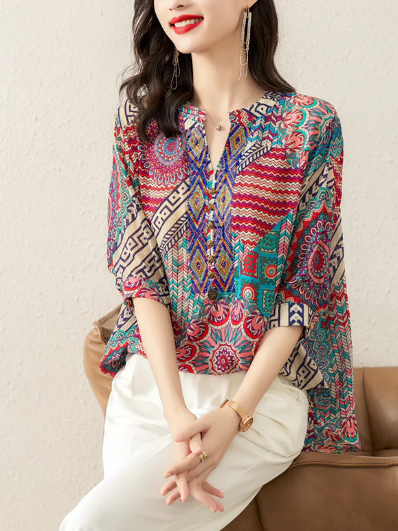 Is My Dreamy Printing Short-Sleeved Tops - Image 2