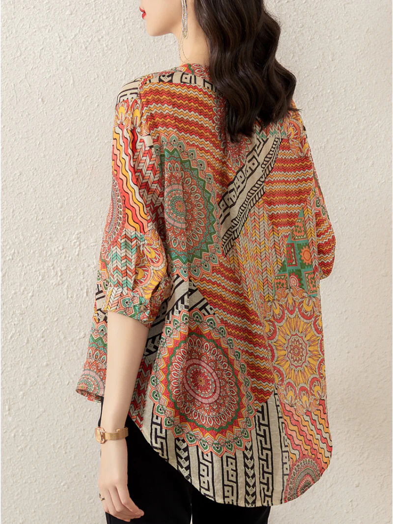 Is My Dreamy Printing Short-Sleeved Tops - Image 5