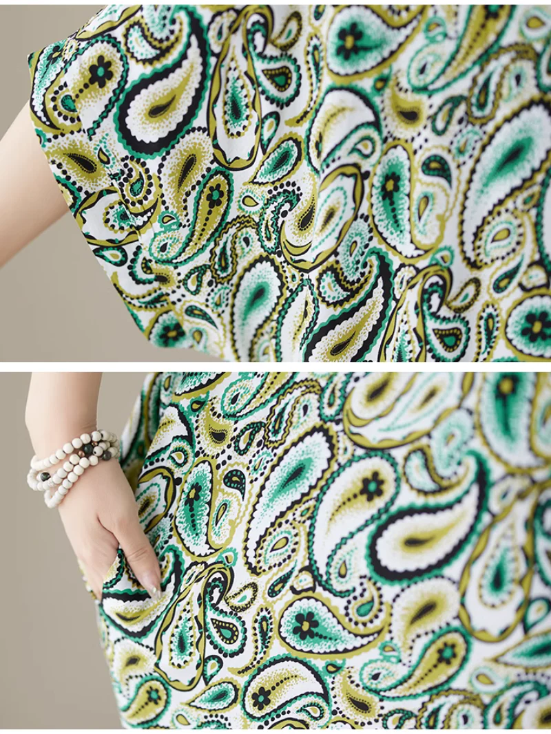 Island Serenity Summer Kaftan Dress - Image 3