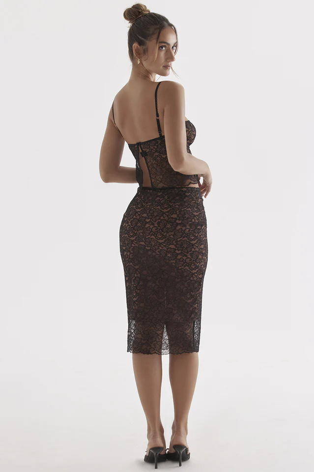 Jacinta Lace Camisole Top + Midi Skirt Set - Image 5