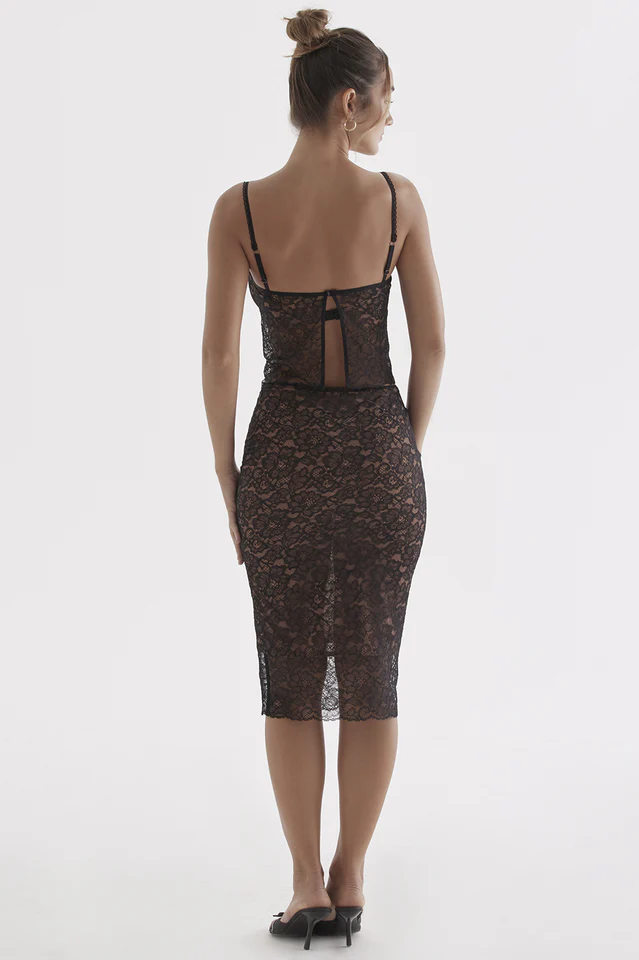 Jacinta Lace Camisole Top + Midi Skirt Set - Image 6