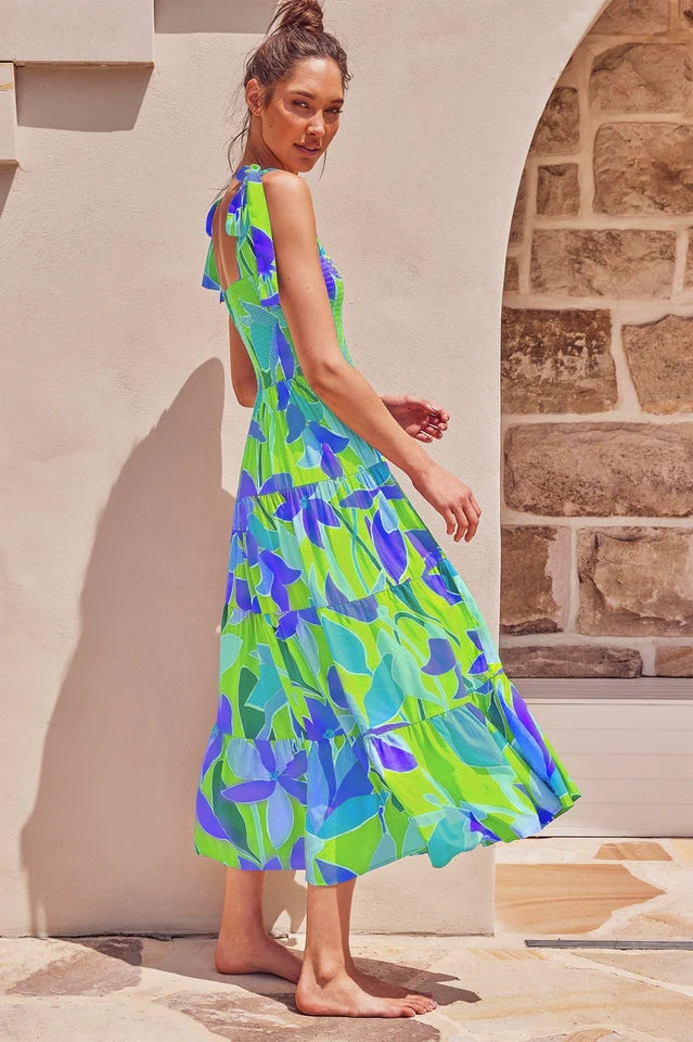 Jaclyn Smocked Maxi Dress - Image 12