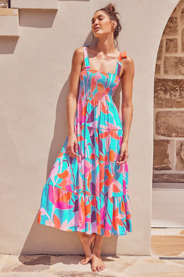 Jaclyn Smocked Maxi Dress - Image 4