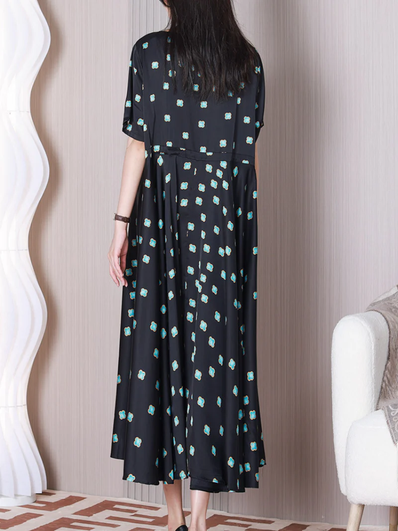 Just My Style V-neck A-line Dress - Image 2