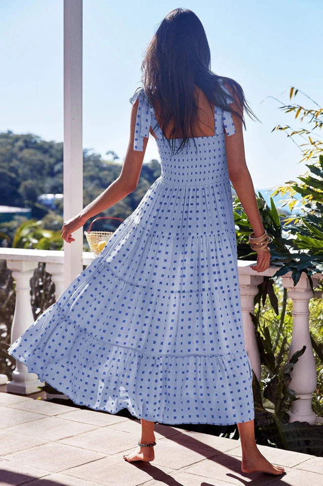 Katie Smocked Maxi Dress - Image 11
