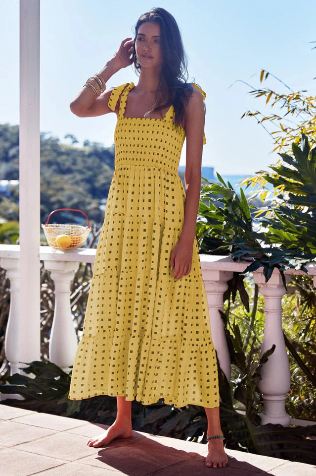 Katie Smocked Maxi Dress - Image 7