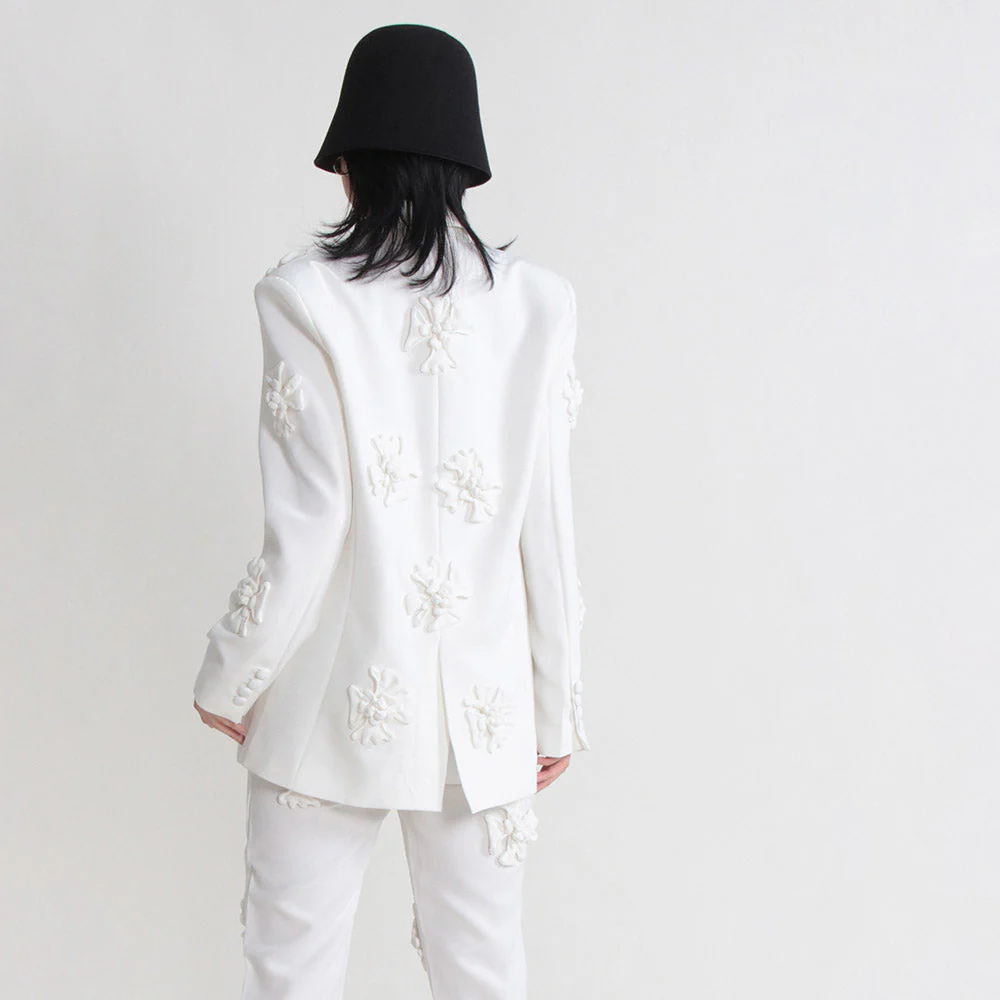 HOTARU FLowER DECORATED PANTS and Blazer SET - Image 11