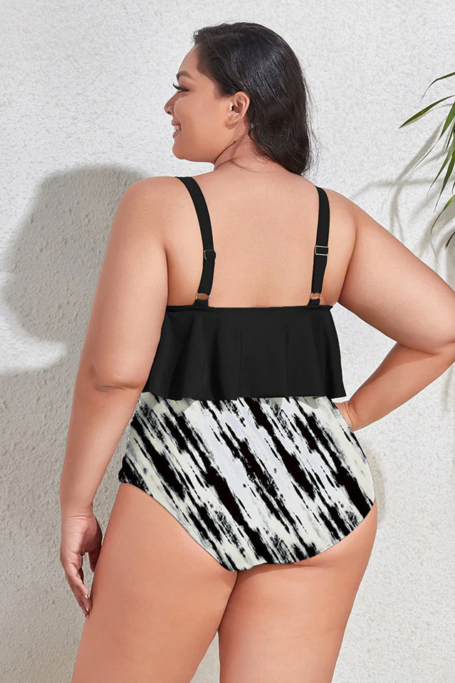 (L-4XL) Floral High Waist Bikini Set - Image 14