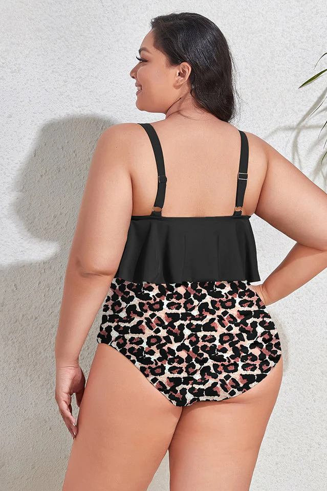 (L-4XL) Floral High Waist Bikini Set - Image 19