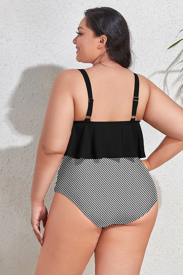 (L-4XL) Floral High Waist Bikini Set - Image 41