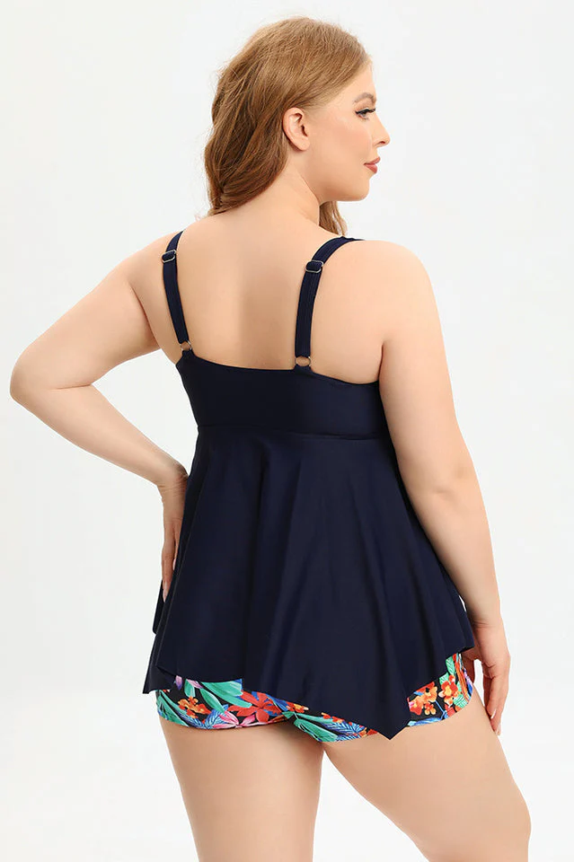 (L-5XL) Plus Size Tankini Swimsuit - Image 4