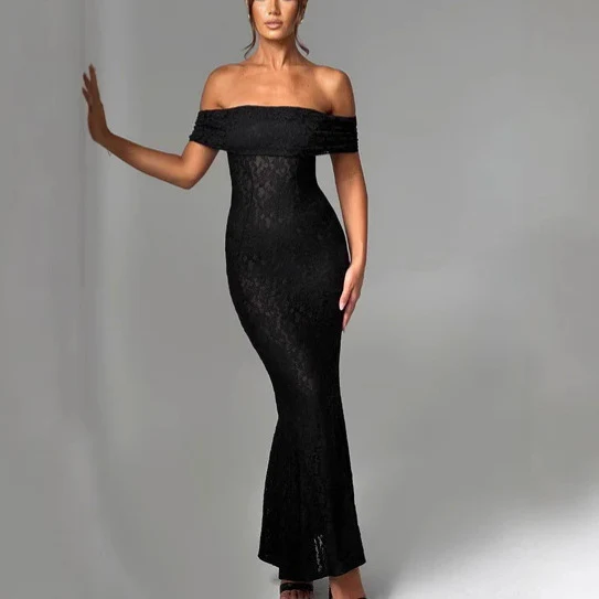 Lace Dress With Open Back And Tube Top - Image 6