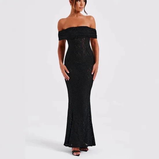 Lace Dress With Open Back And Tube Top - Image 8