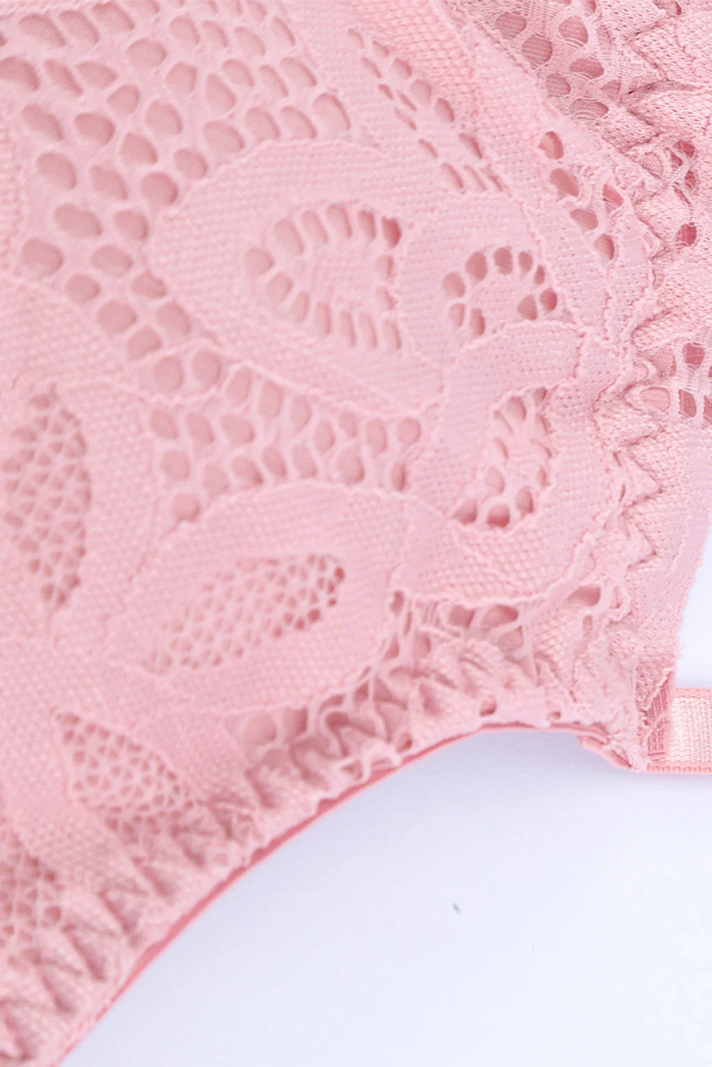 Lace Floral Crochet Spaghetti Strap Bralette - Image 20