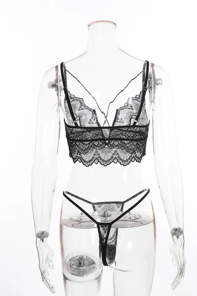 Lace Halter Sexy Lingerie Set - Image 10
