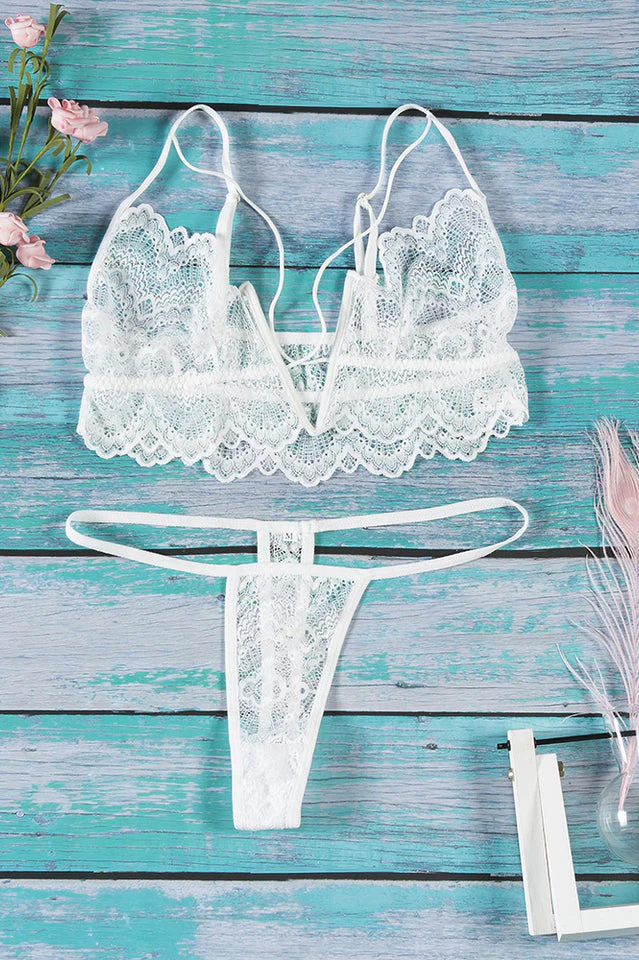 Lace Halter Sexy Lingerie Set - Image 15