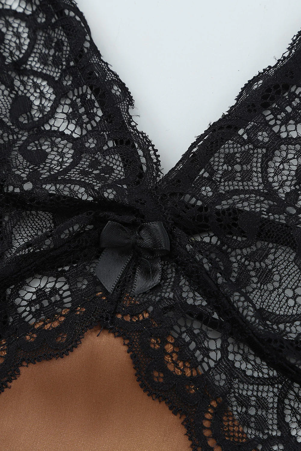 Lace Spice Satin Babydoll With Slit - Image 12