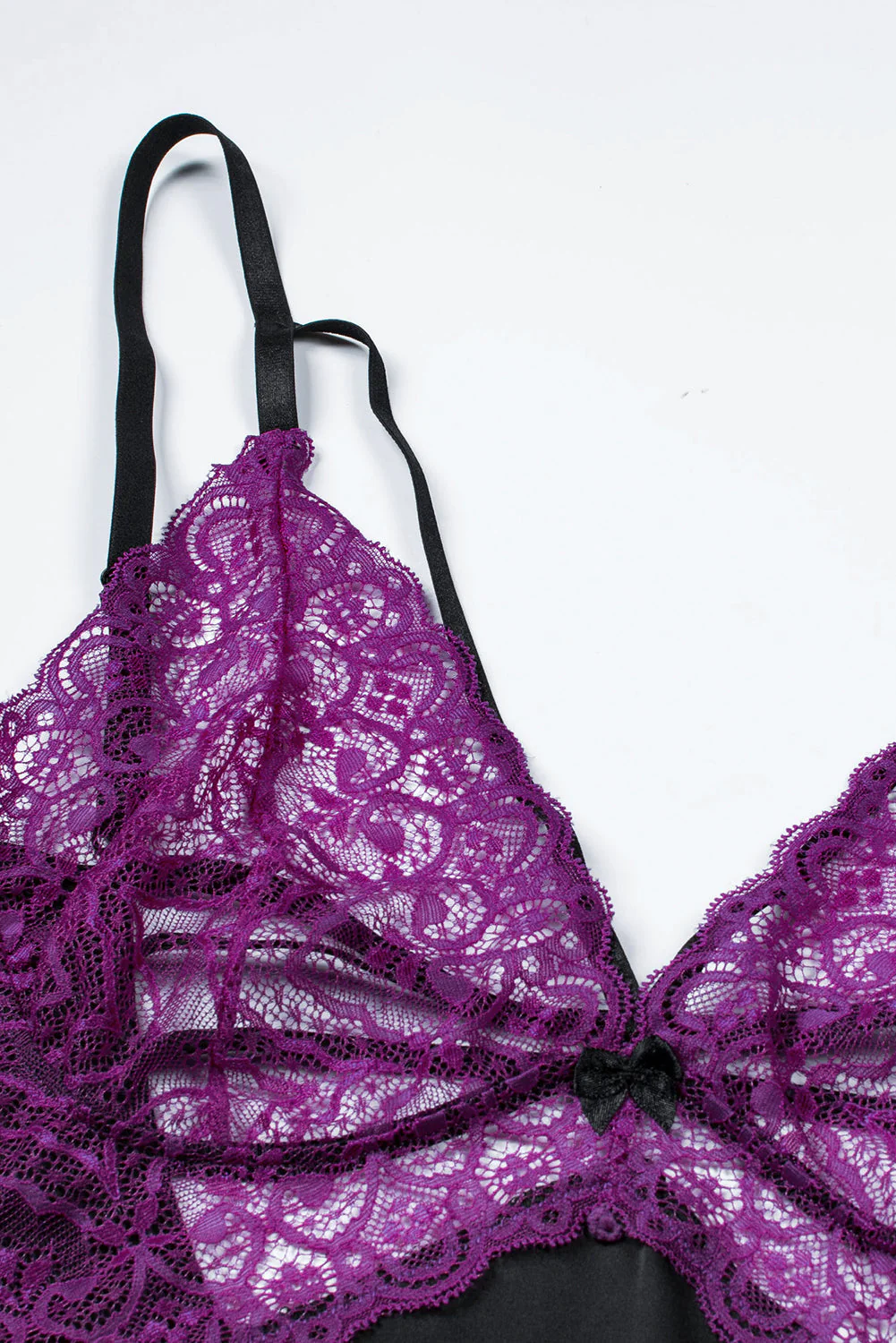 Lace Spice Satin Babydoll With Slit - Image 36