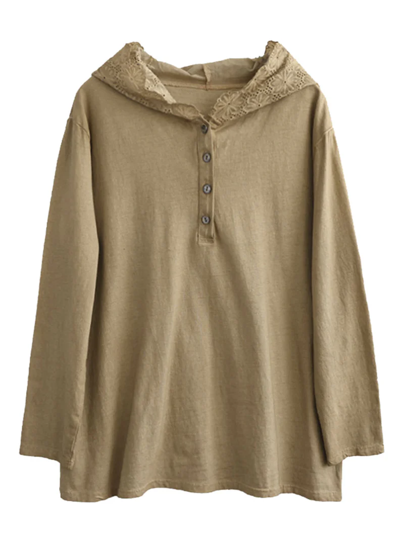 Ladies Cotton Pullover Wearable Hangover Hoodie - Image 9