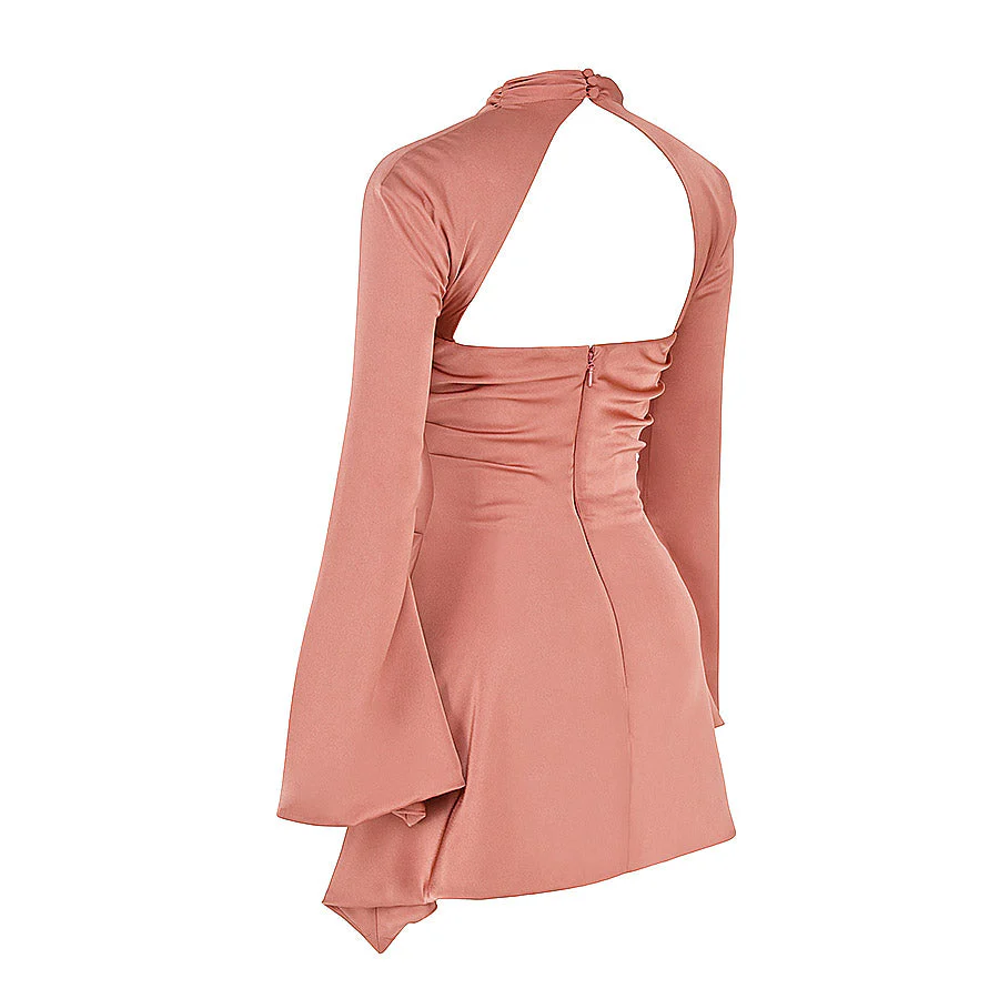 CHIE FLARED Sleeve Hollow Out Mini Dress - Image 20