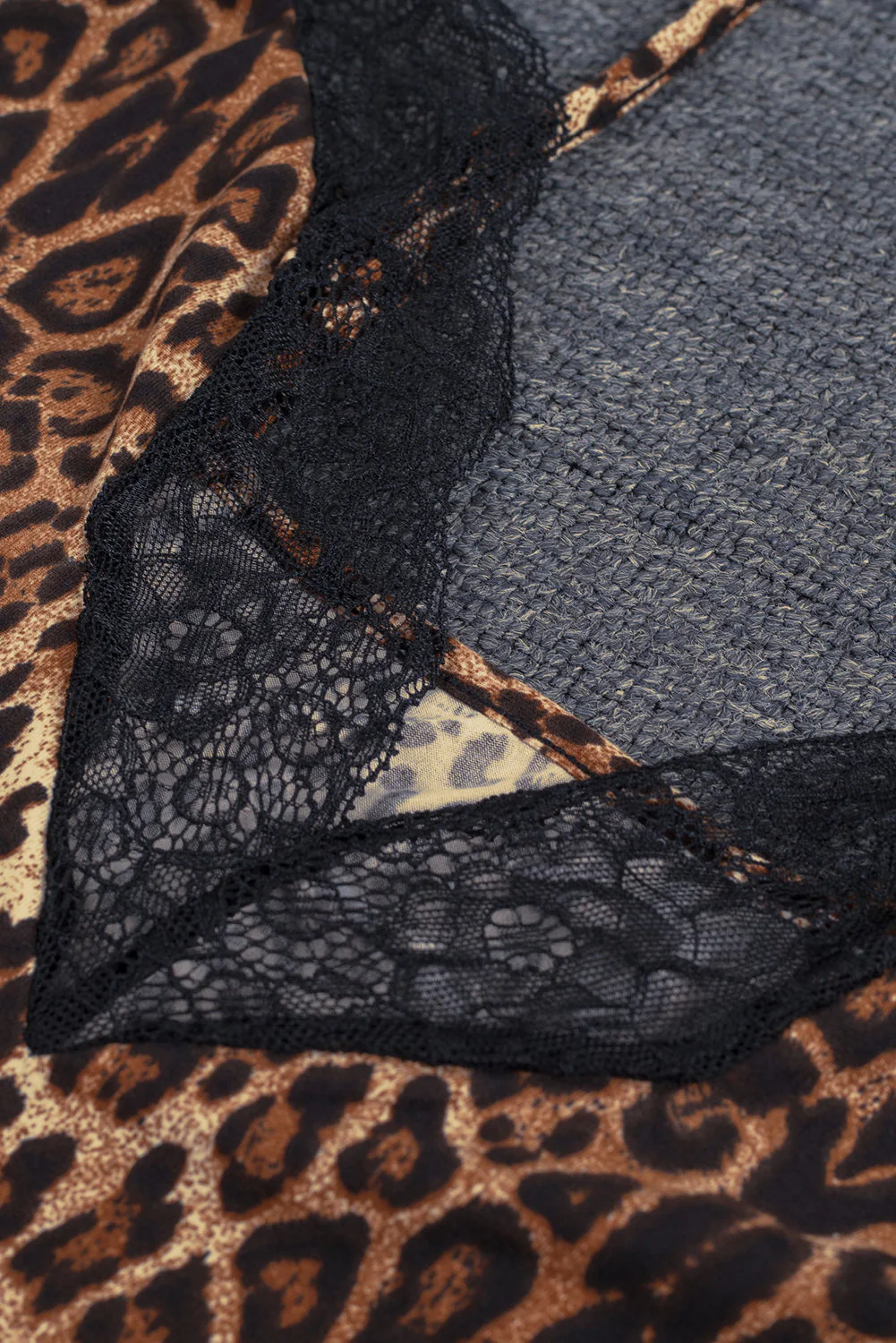 Leopard Animal Print Babydoll Lingerie Dress - Image 8