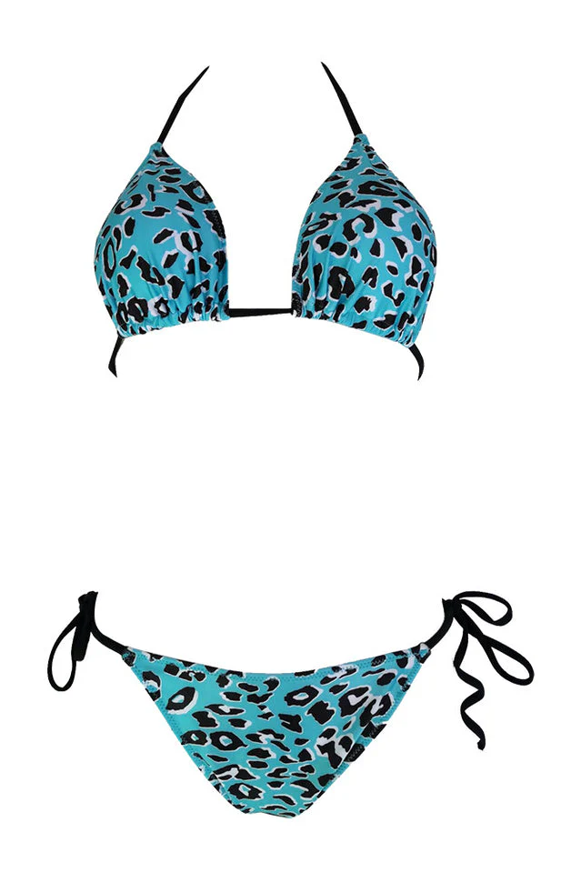 Leopard Print Push Up Brazilian Swimsuit - Image 6