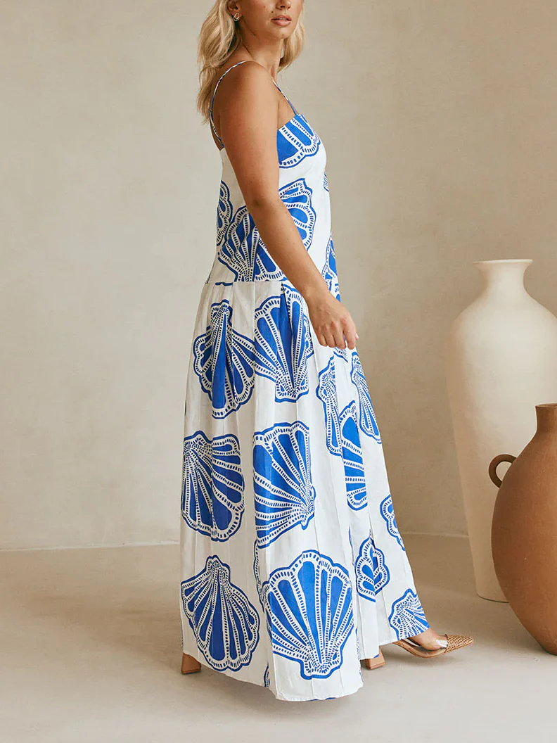 Linen Sleeveless Sheath Vacation Dress - Image 2