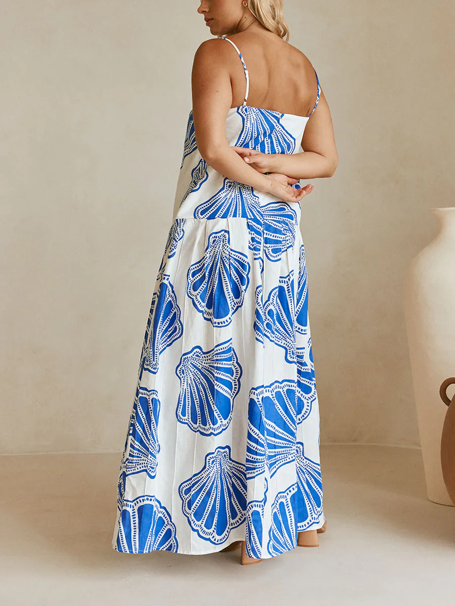 Linen Sleeveless Sheath Vacation Dress - Image 3