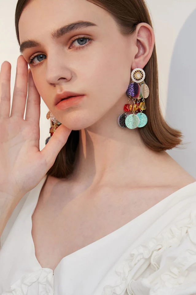 Long Tassel Earrings - Image 2