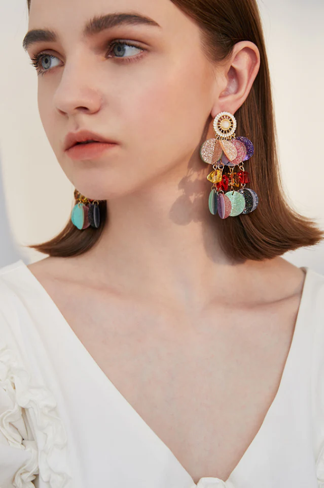 Long Tassel Earrings - Image 4