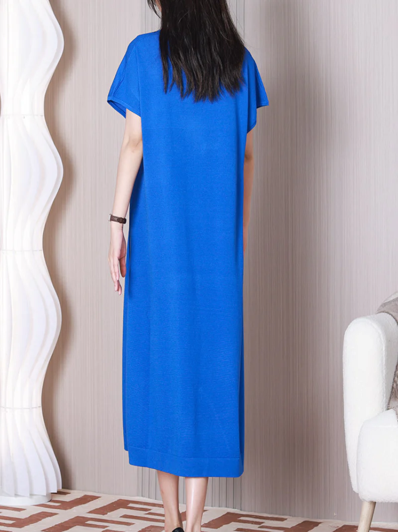 Look At The Sky V-neck Midi Dress - Image 5