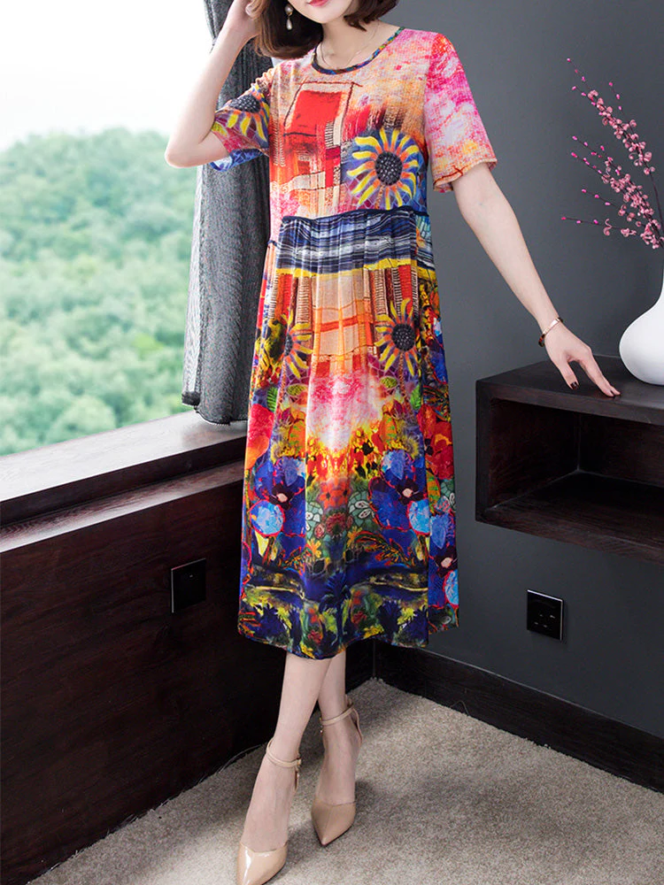 Love All Over Again Sun Flower Midi Dress - Image 2