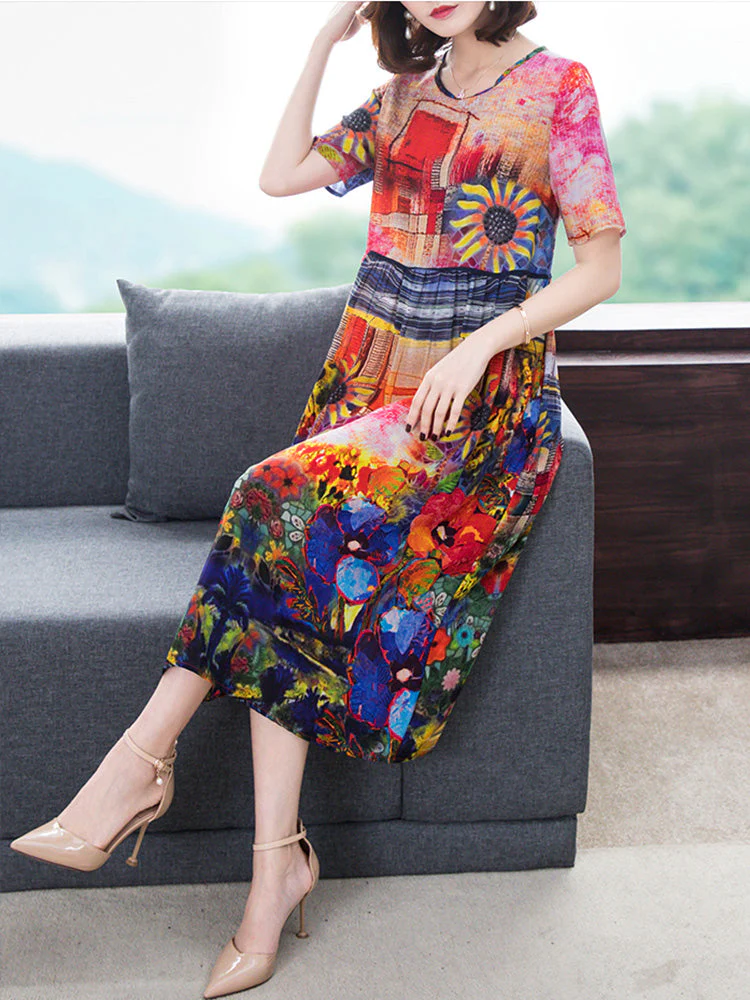 Love All Over Again Sun Flower Midi Dress - Image 4