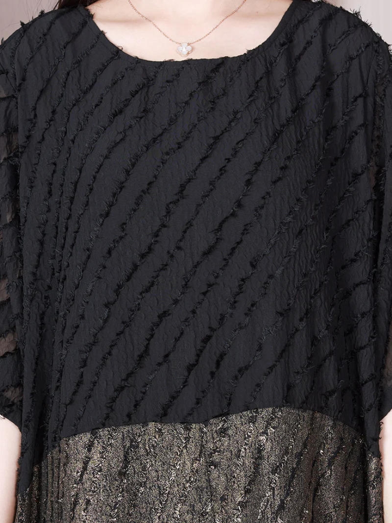 Love Yourself Round Neck A-line Dress - Image 4