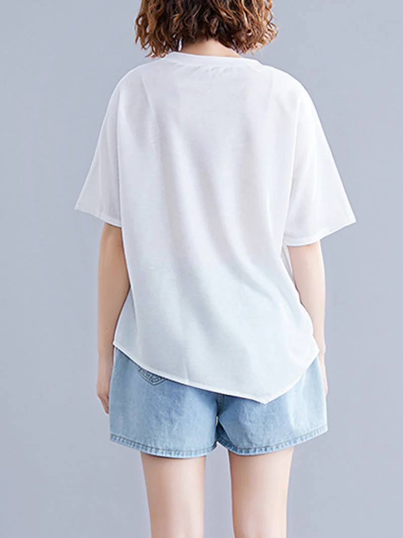 Lover's Leap Elastic Waist Style Basic Tops - Image 4