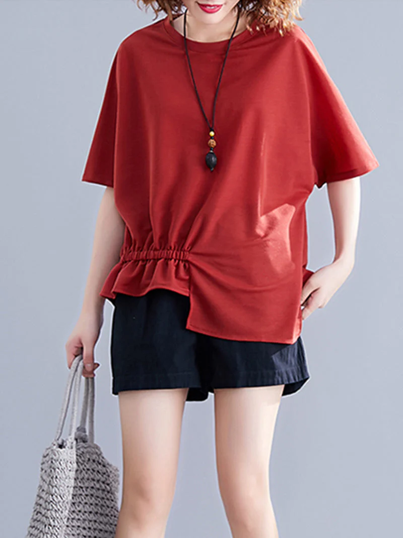 Lover's Leap Elastic Waist Style Basic Tops - Image 9